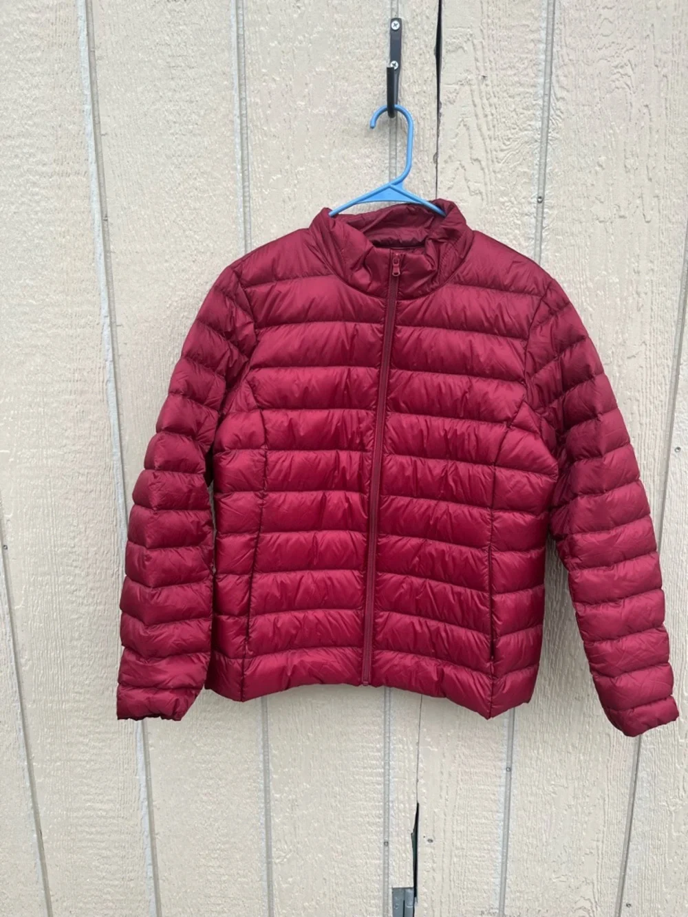 Wantdo‎ Womens Large Packable Down Jacket Short Lightweight Red Jacket
